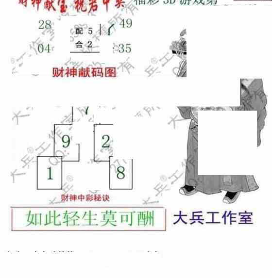 24103期: 大兵福彩3D黄金报图版