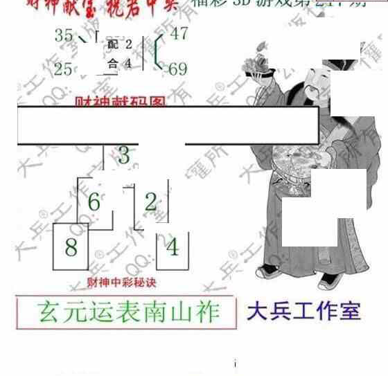 24217期: 大兵福彩3D黄金报图版