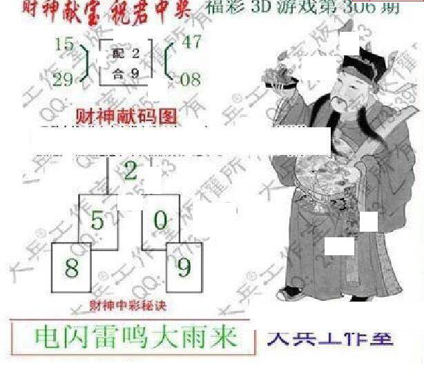 24306期: 大兵福彩3D黄金报图版