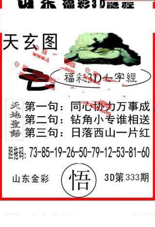 24333期: 福彩3D丹东全图分析