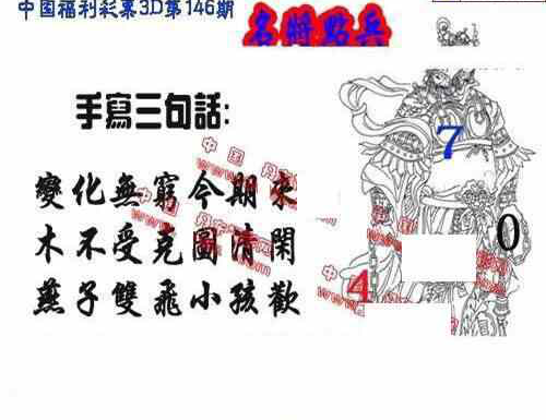 24146期: 福彩3D丹东全图分析