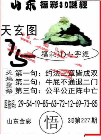 24227期: 福彩3D丹东全图分析