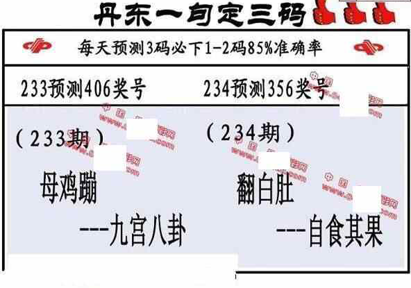 24234期: 福彩3D丹东全图分析