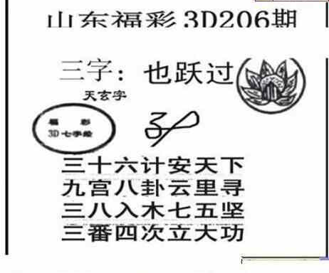 24206期: 三毛3D精品图谜