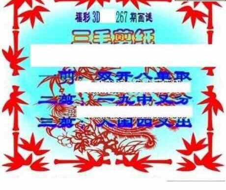 24267期: 三毛3D精品图谜