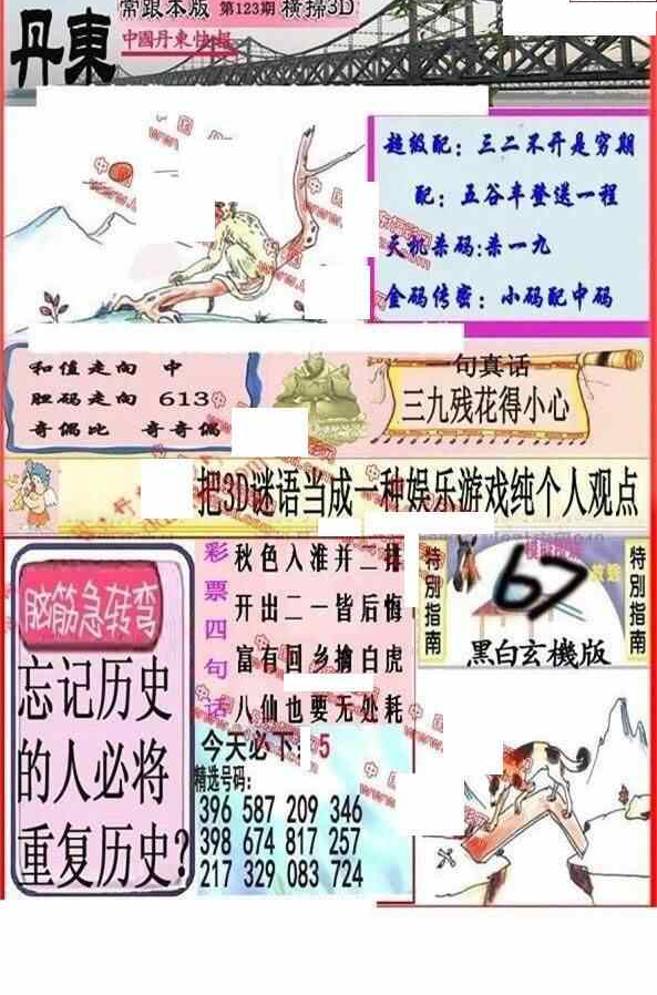 24123期: 福彩3D丹东全图分析