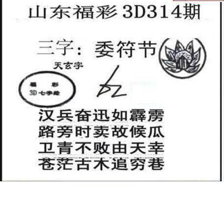 24314期: 三毛3D精品图谜