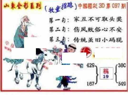 24097期: 福彩3D丹东全图分析