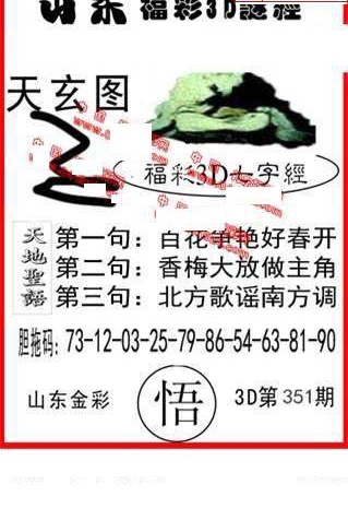 24351期: 福彩3D丹东全图分析