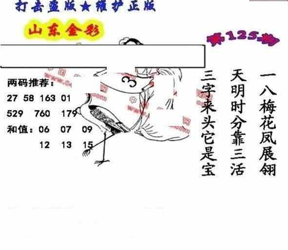 24125期: 福彩3D丹东全图分析