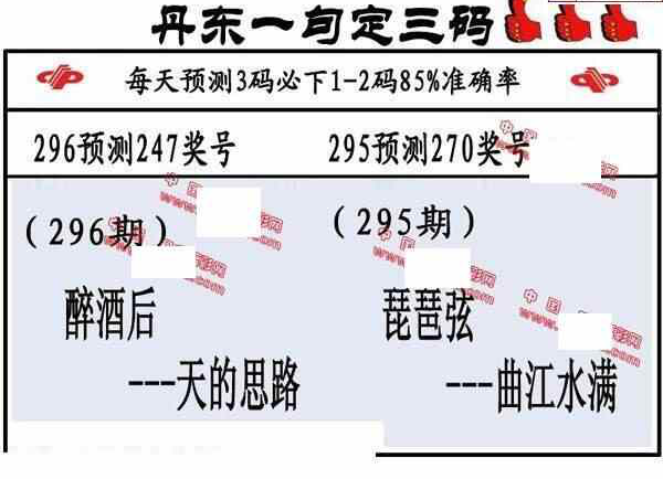 24296期: 福彩3D丹东全图分析