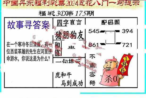 24175期: 福彩3D丹东全图分析