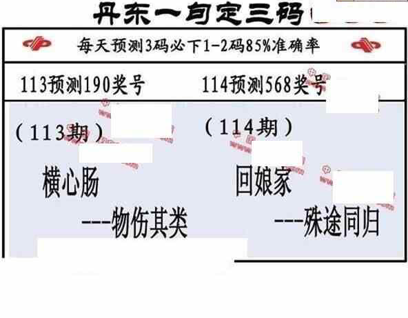 24114期: 福彩3D丹东全图分析