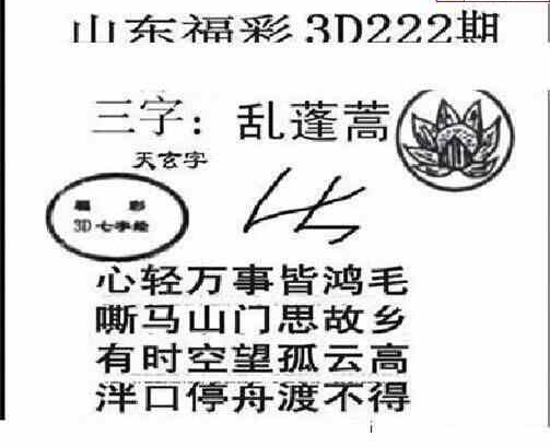 24222期: 三毛3D精品图谜