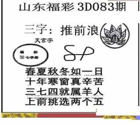 24083期: 三毛3D精品图谜