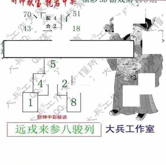 24173期: 大兵福彩3D黄金报图版