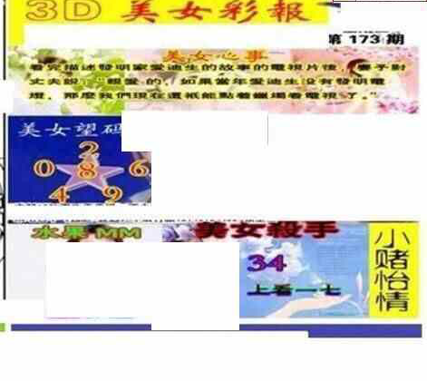 24173期: 三毛3D精品图谜