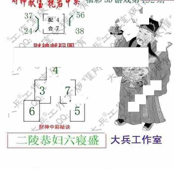 24192期: 大兵福彩3D黄金报图版