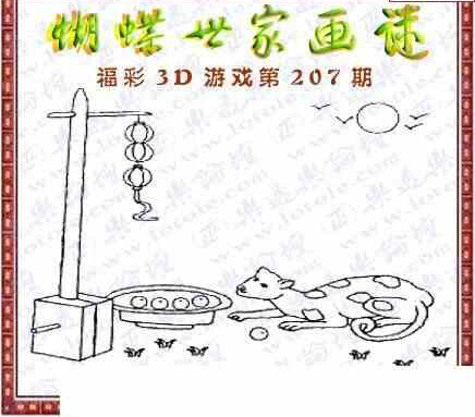 24207期: 3D蝴蝶世家蝴蝶彩图