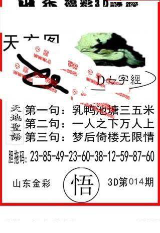 25014期: 福彩3D丹东全图分析