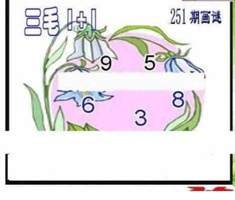 24251期: 三毛3D精品图谜