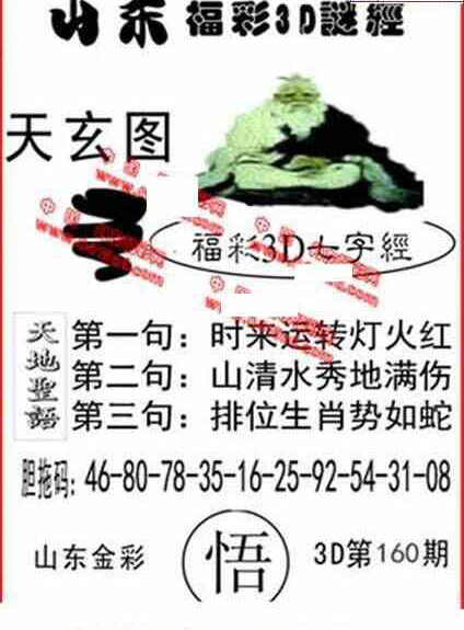 24160期: 福彩3D丹东全图分析