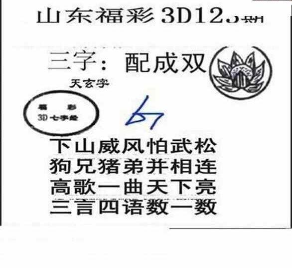 24123期: 三毛3D精品图谜