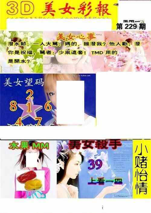 24229期: 三毛3D精品图谜