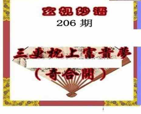 24206期: 三毛3D精品图谜