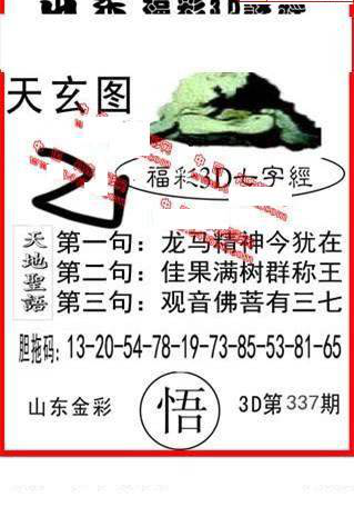 24337期: 福彩3D丹东全图分析