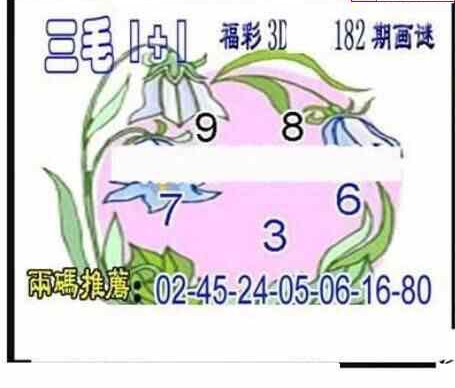 24182期: 三毛3D精品图谜