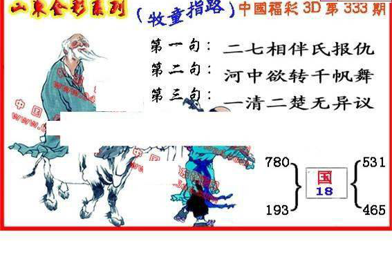 24333期: 福彩3D丹东全图分析