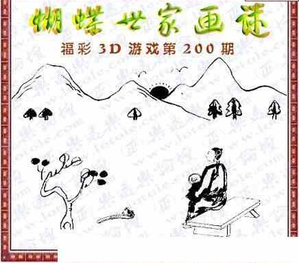 24200期: 3D蝴蝶世家蝴蝶彩图