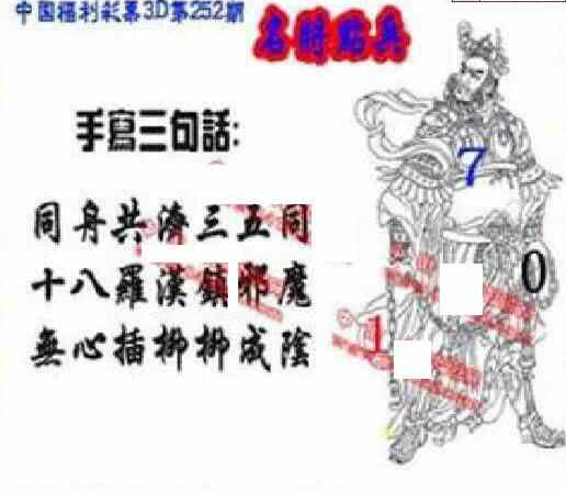 24252期: 福彩3D丹东全图分析