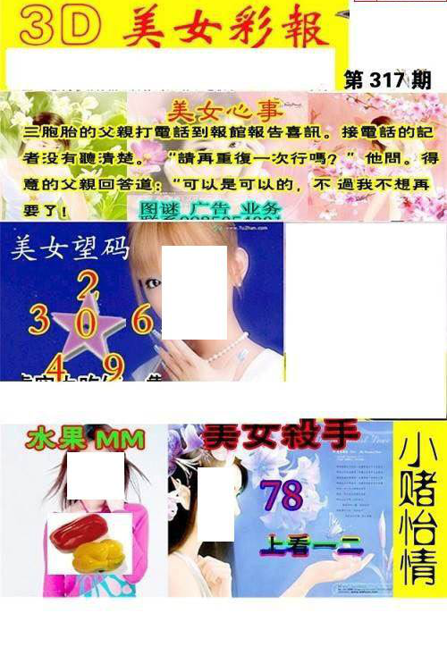 24317期: 三毛3D精品图谜