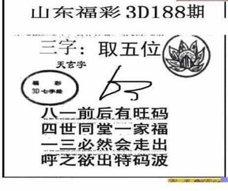 24188期: 三毛3D精品图谜