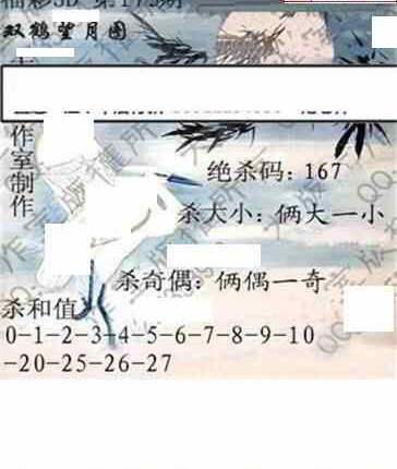 24173期: 大兵福彩3D黄金报图版