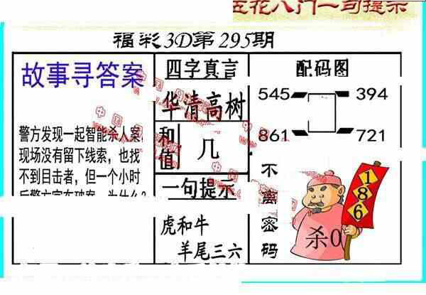 24295期: 福彩3D丹东全图分析