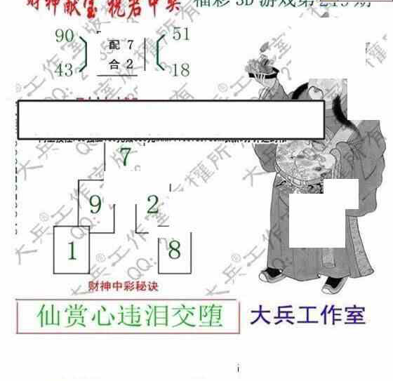 24219期: 大兵福彩3D黄金报图版