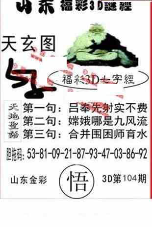 24104期: 福彩3D丹东全图分析