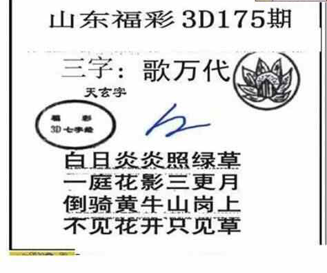 24175期: 三毛3D精品图谜