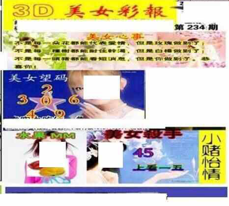 24234期: 三毛3D精品图谜