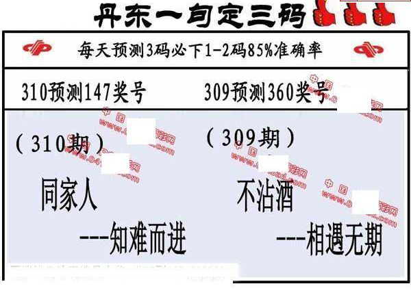 24310期: 福彩3D丹东全图分析