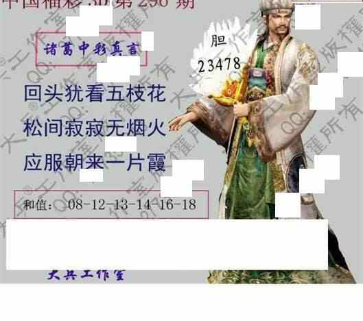 24296期: 大兵福彩3D黄金报图版