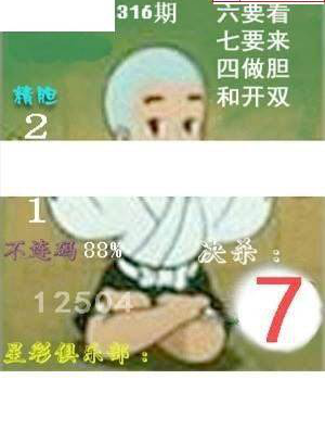 24316期: 白老3D杀码图版