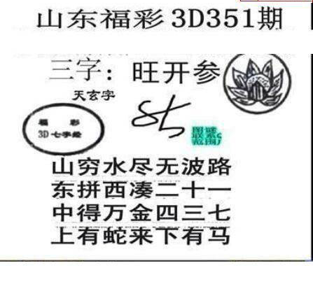 24351期: 三毛3D精品图谜