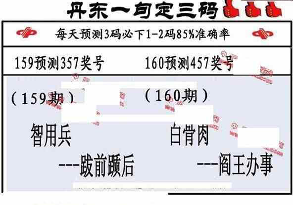 24160期: 福彩3D丹东全图分析