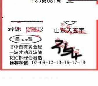 24081期: 福彩3D丹东全图分析