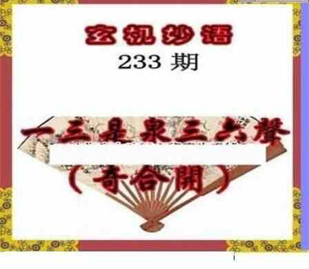 24233期: 三毛3D精品图谜