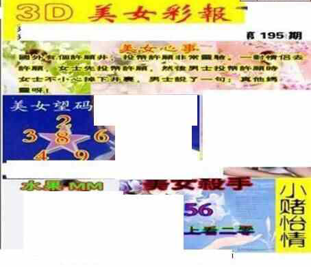 24195期: 三毛3D精品图谜